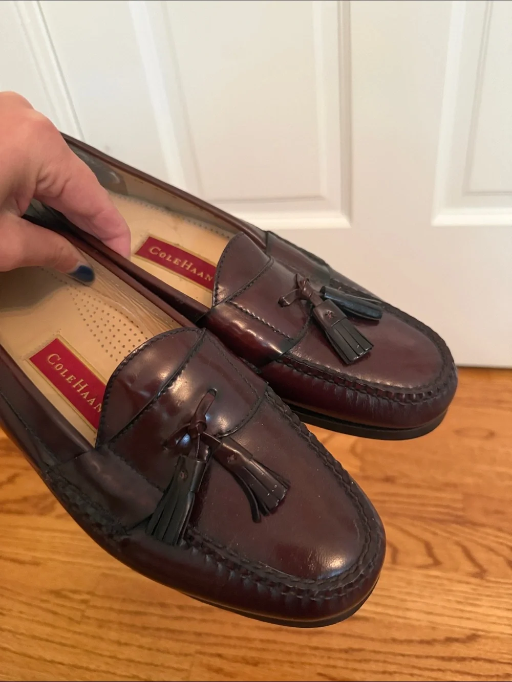 Cole Haan Men’s Tassel Loafers - Dark Burgundy Leather